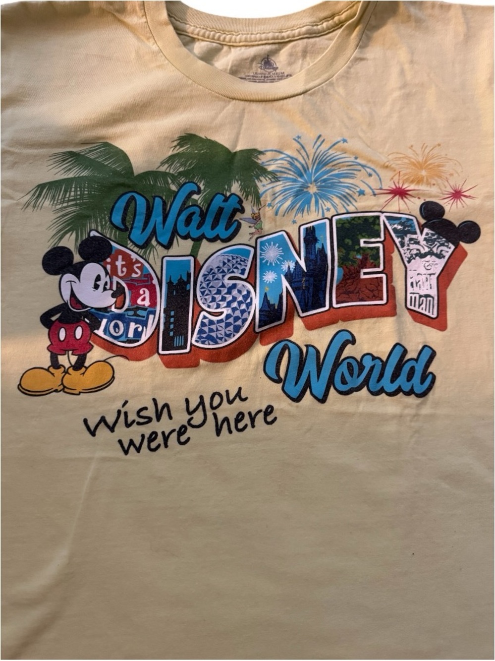 Disney Yellow Mickey Walt Disney World Graphic Tee - Picture 2 of 4